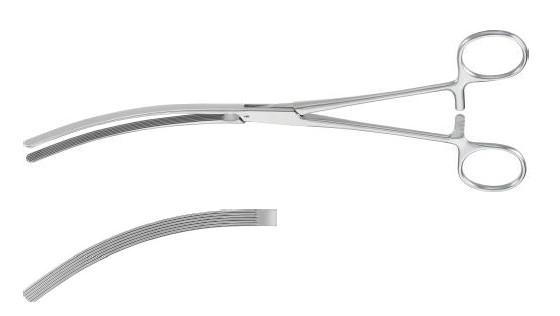 КОХЕР КИШКОВИЙ ЗАТИСКАЧ ВИГНУТ. 230MM